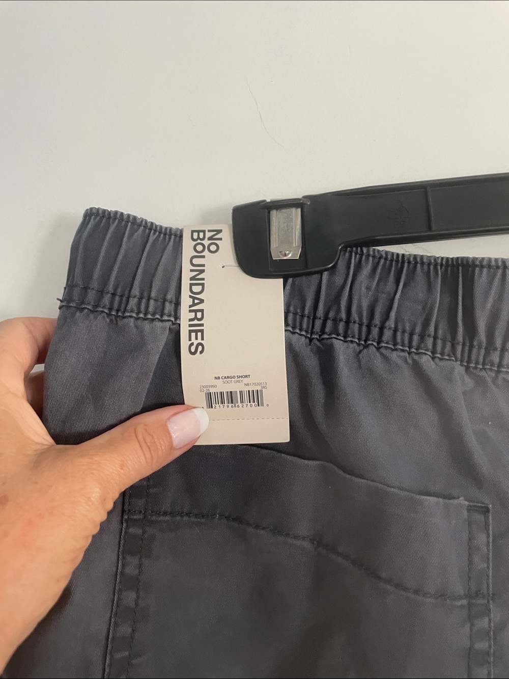 No Boundaries Men's Cargo Shorts - Charcoal Gray size M 32-34” - Picture 4 of 8